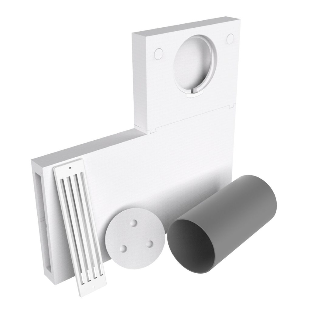 Laibungselement Kermi x-well D12 & D11 dB+, Tiefe=60mm Laibungselement Kermi x-well D12 & D11 dB+, Tiefe=60mm