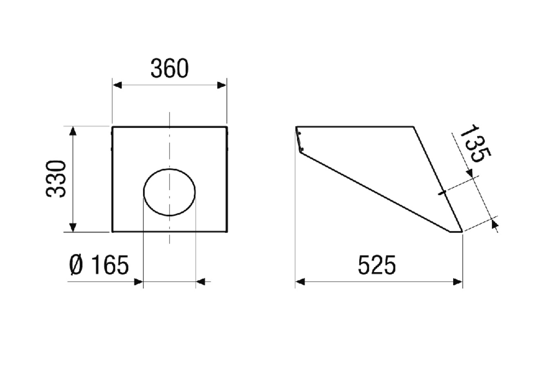 Dachhaube PP 45 DH 46-55 von Maico  Dachhaube PP 45 DH 46-55 von Maico