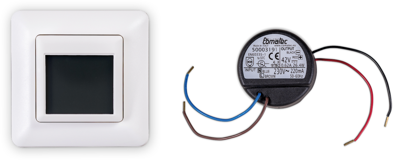 Pluggit Touch Steuerung für iconVent 170 mit Touch-Display für bis zu 6 Lüfter inklusive Netzteil