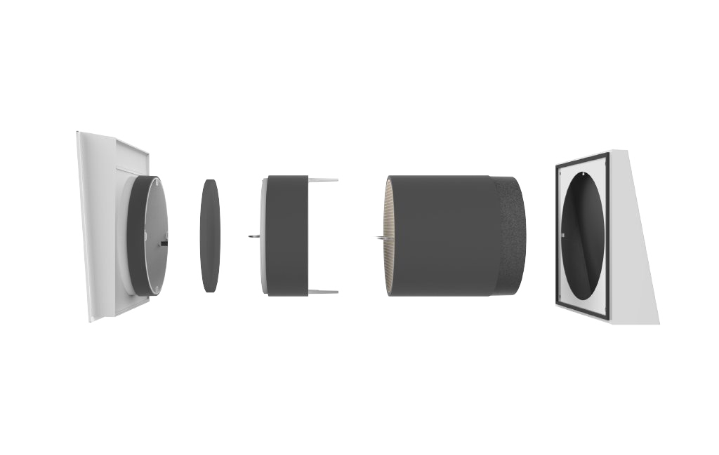 Set 6 x Kermi x-well D12 Lüfter inklusive Steuerung, Sensoren,Rohbauset